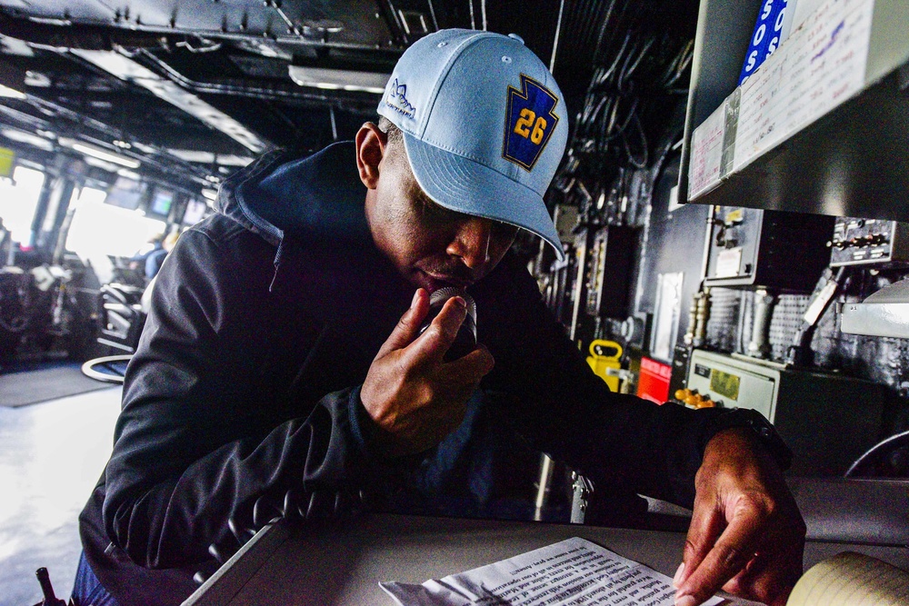 USS John P. Murtha (LPD 26) Pre-Underway Prayer