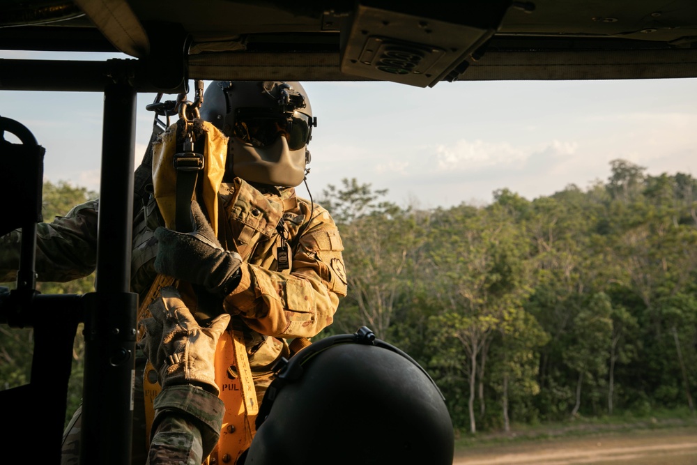 Garuda Shield 2021: Jungle Penetrator Hoist Training