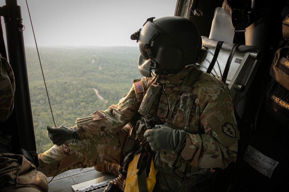 Garuda Shield 2021: Jungle Penetrator Hoist Training