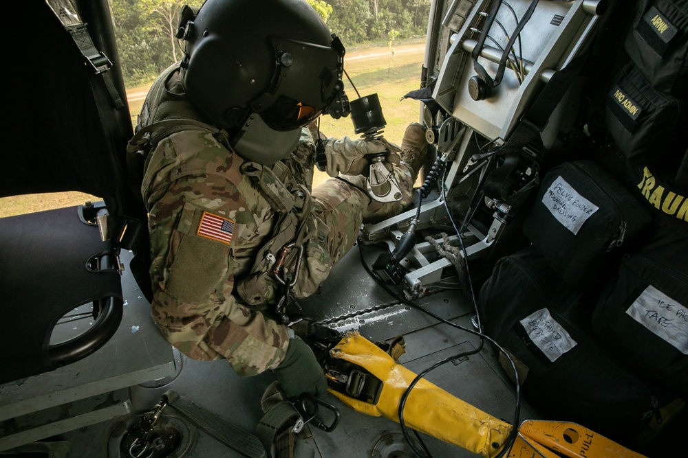 Garuda Shield 2021: Jungle Penetrator Hoist Training