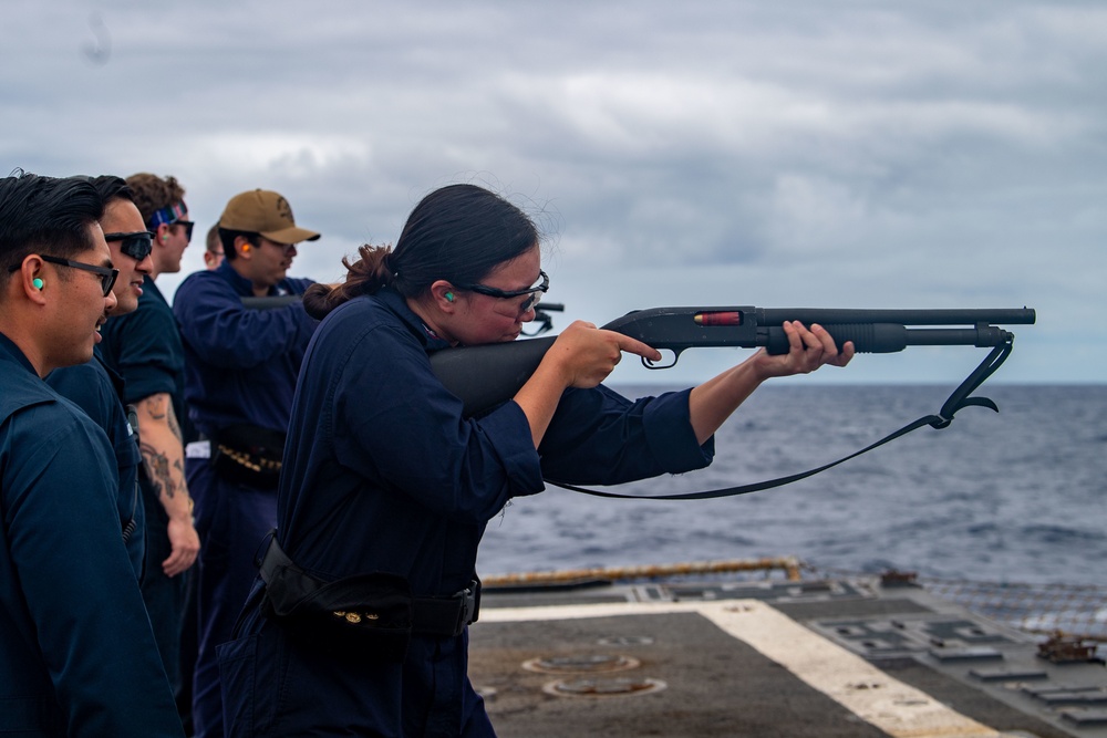 Sailors Train Using Small Arms