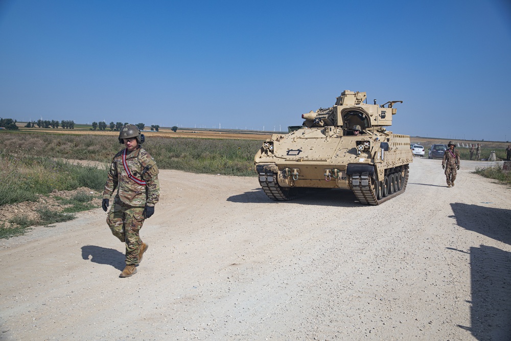 &quot;Iron Rangers&quot; Off-Load Military Vehicles at MK Air Base