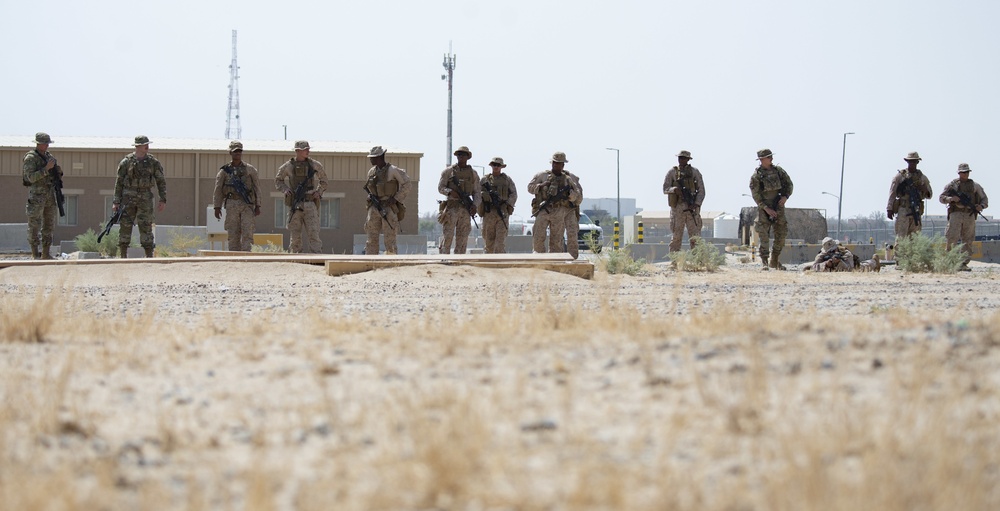 Air Force, Marines train side by side