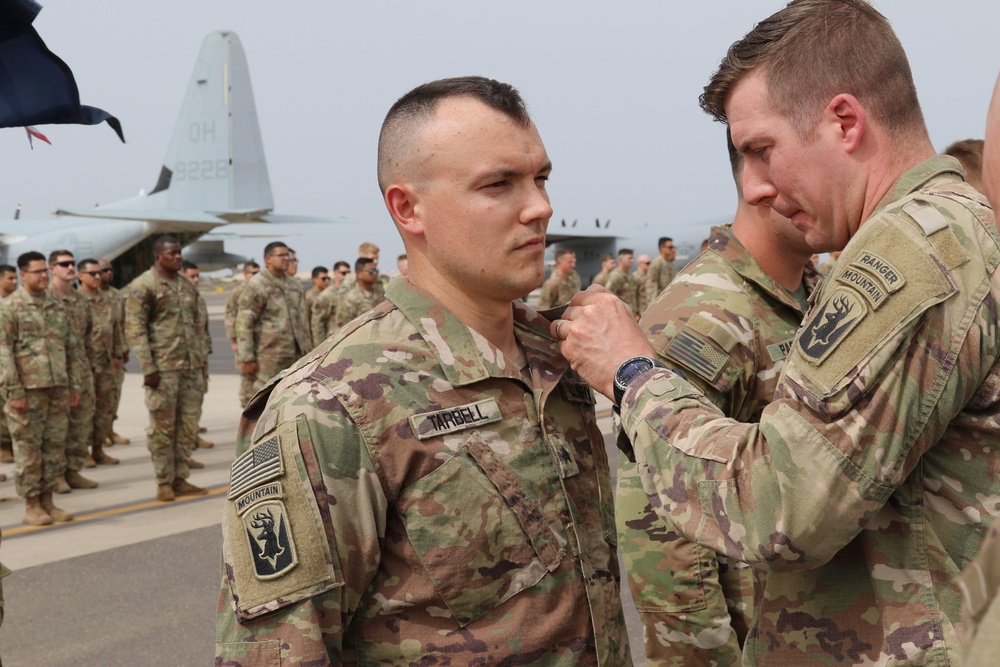 Apache Company, 1-102nd INF holds promotion and awards ceremony