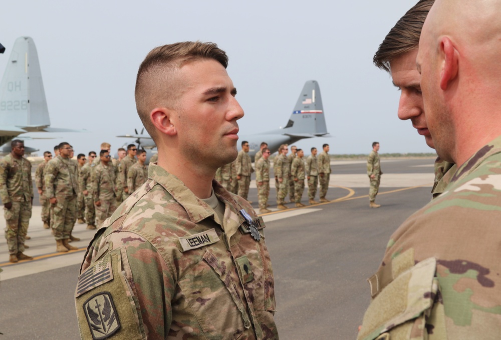 Apache Company, 1-102nd INF holds promotion and awards ceremony