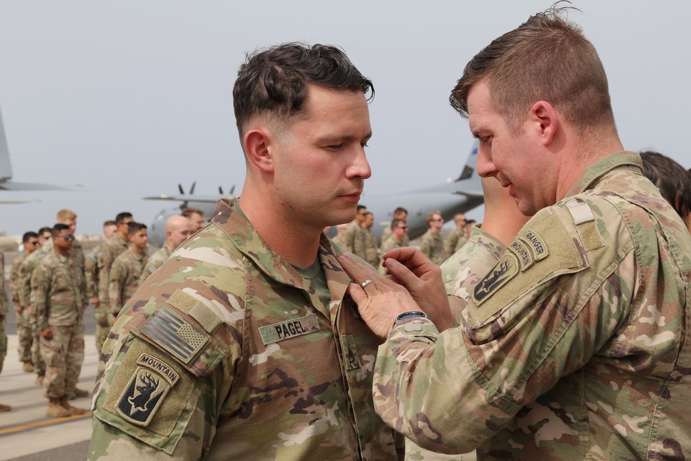 Apache Company, 1-102nd INF holds promotion and awards ceremony