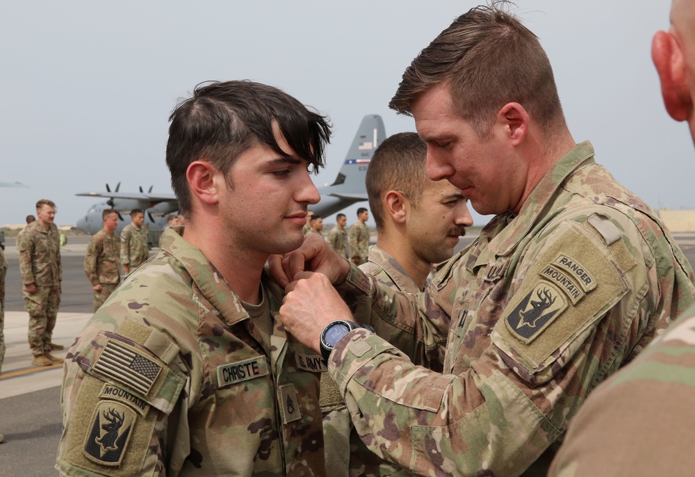 Apache Company, 1-102nd INF holds promotion and awards ceremony