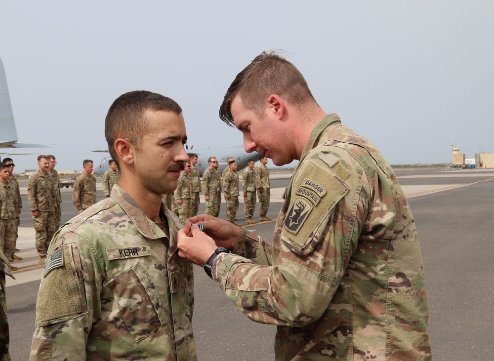 Apache Company, 1-102nd INF holds promotion and awards ceremony