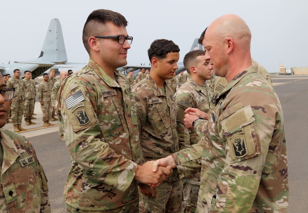 Apache Company, 1-102nd INF holds promotion and awards ceremony