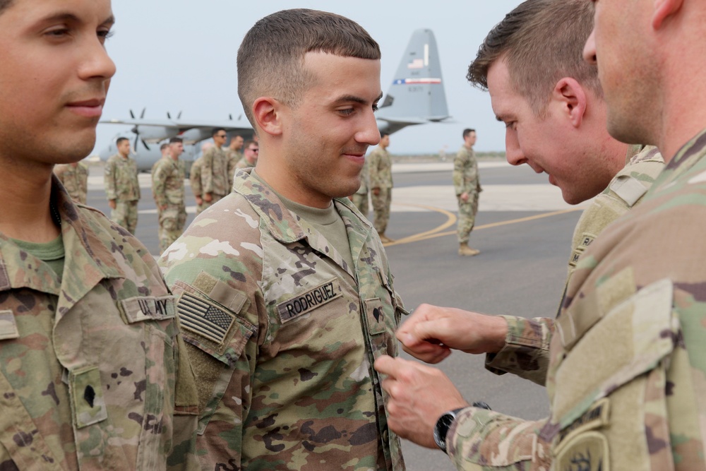 Apache Company, 1-102nd INF holds promotion and awards ceremony