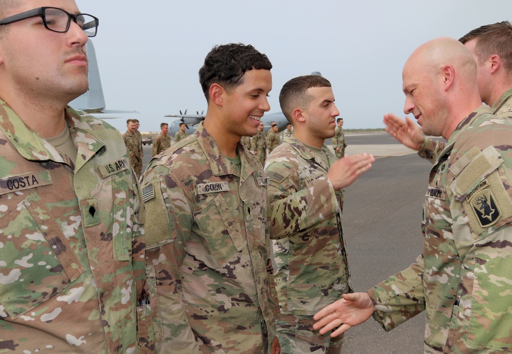 Apache Company, 1-102nd INF holds promotion and awards ceremony