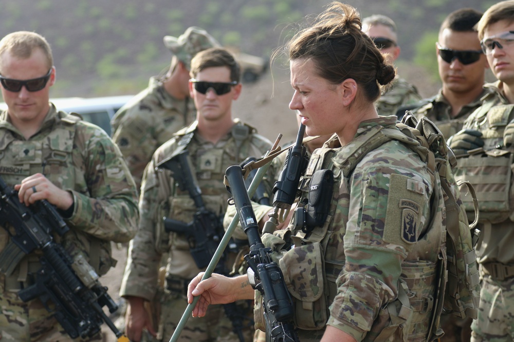 Battle Company, 1-157th Infantry (Mountain) conducts live fire exercise