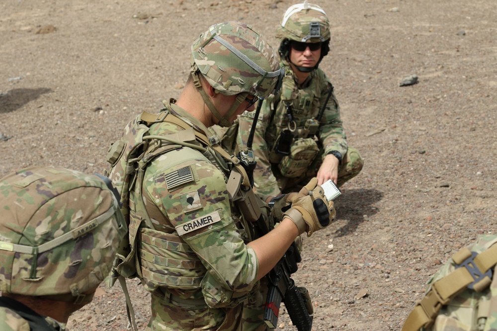 Battle Company, 1-157th Infantry (Mountain) conducts live fire exercise