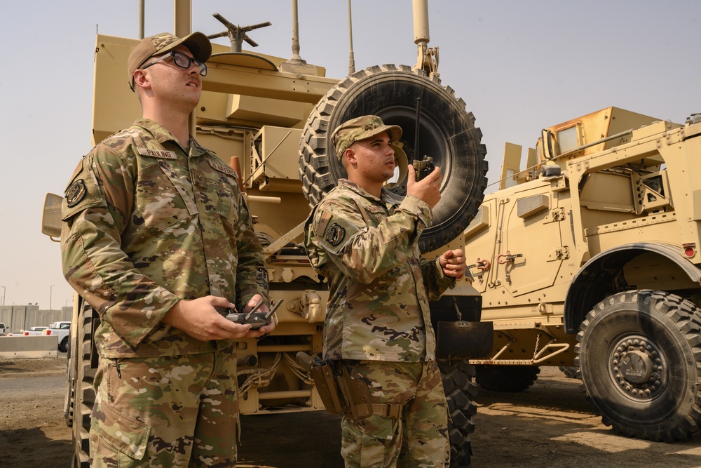 380th SFS and EOD use drones and robots to enhance defensive capabilities