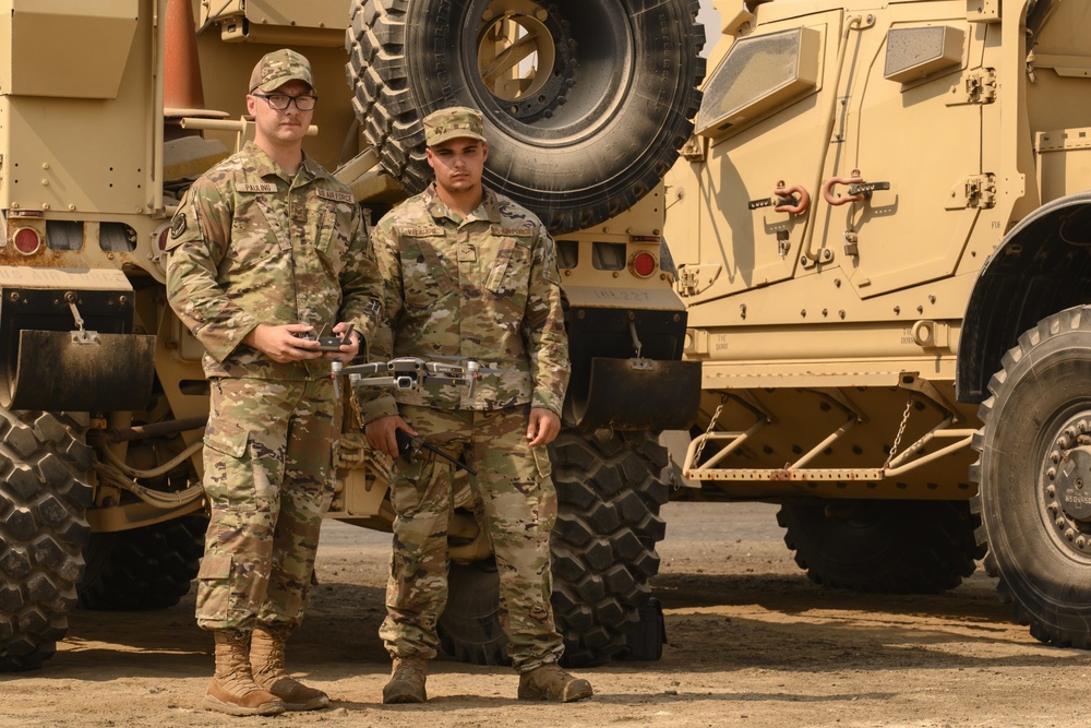 380th SFS and EOD use drones and robots to enhance defensive capabilities