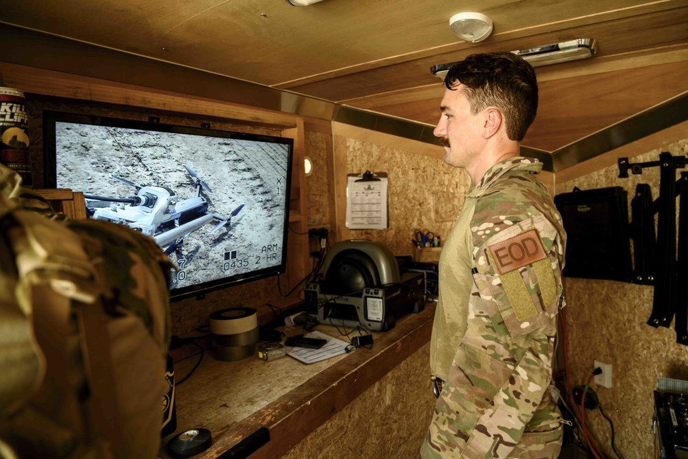 380th SFS and EOD use drones and robots to enhance defensive capabilities