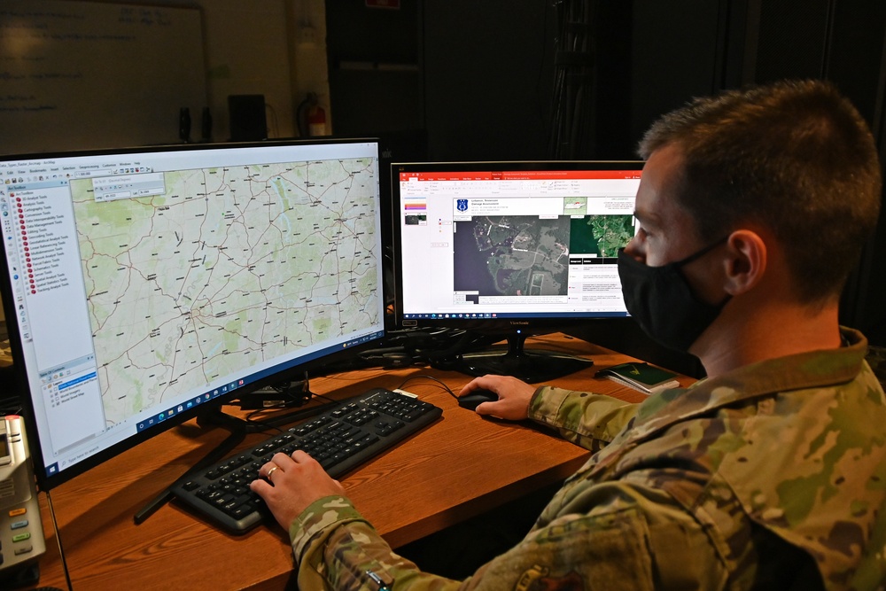 118th Wing members exercising in Vigilant Guard 21