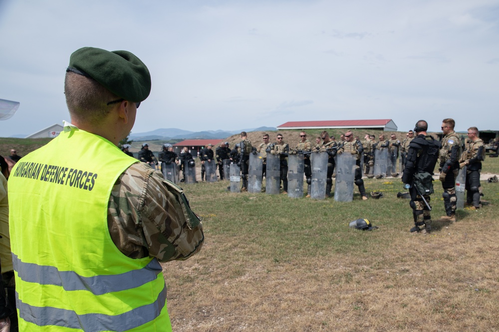 Crowd and Riot Control Training at Camp Novo Selo, Kosovo.