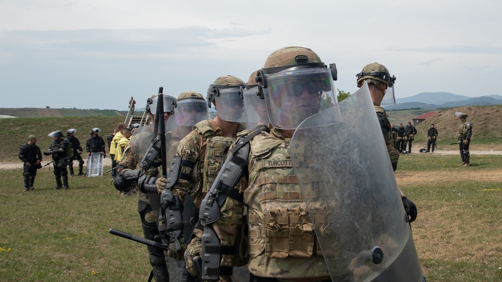 Crowd and Riot Control Training at Camp Novo Selo, Kosovo.