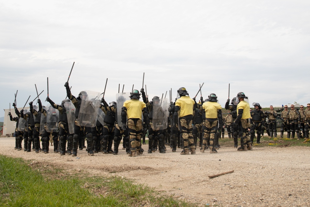 Crowd and Riot Control Training at Camp Novo Selo, Kosovo.