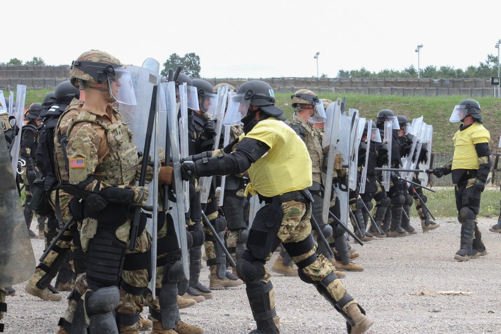 Crowd and Riot Control Training at Camp Novo Selo, Kosovo