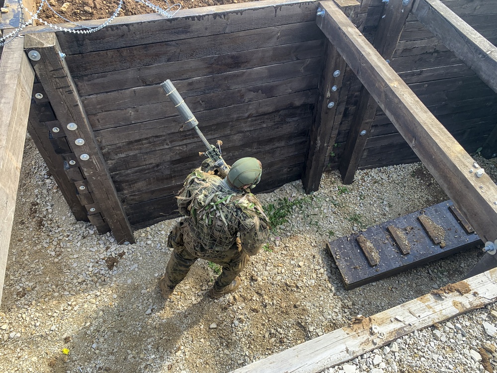 moving through the trench