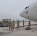 Photo of E-8C Joint STARS Aircraft Entering Hangar
