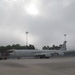 Photo of E-8C Joint STARS Aircraft Entering Hangar
