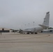 Photo of E-8C Joint STARS Aircraft Entering Hangar