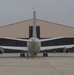 Photo of E-8C Joint STARS Aircraft Entering Hangar