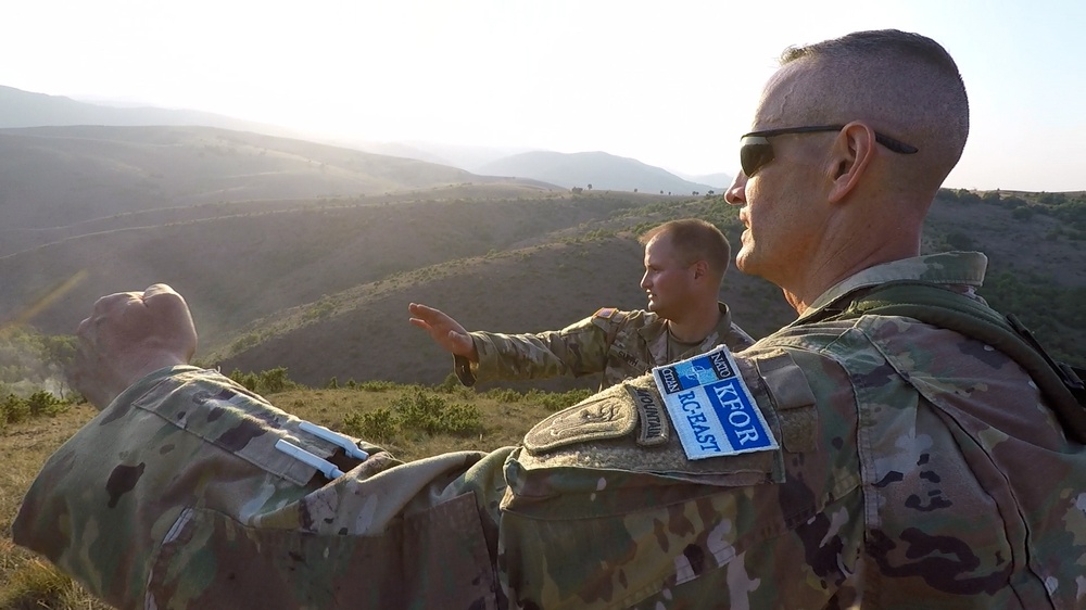 KFOR RC-E in Kosovo Assists Wildfire Suppression Near Leposavic