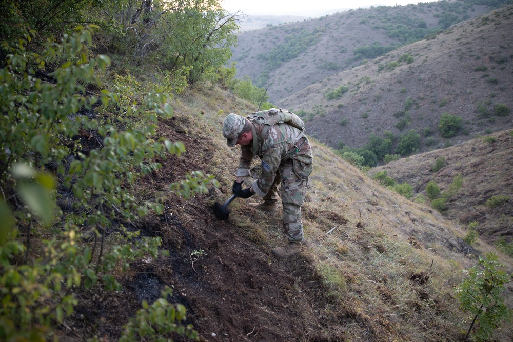 KFOR RC-E in Kosovo Assists Wildfire Suppression Near Leposavic