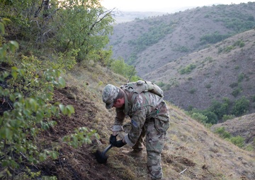 KFOR RC-E in Kosovo Assists Wildfire Suppression Near Leposavic