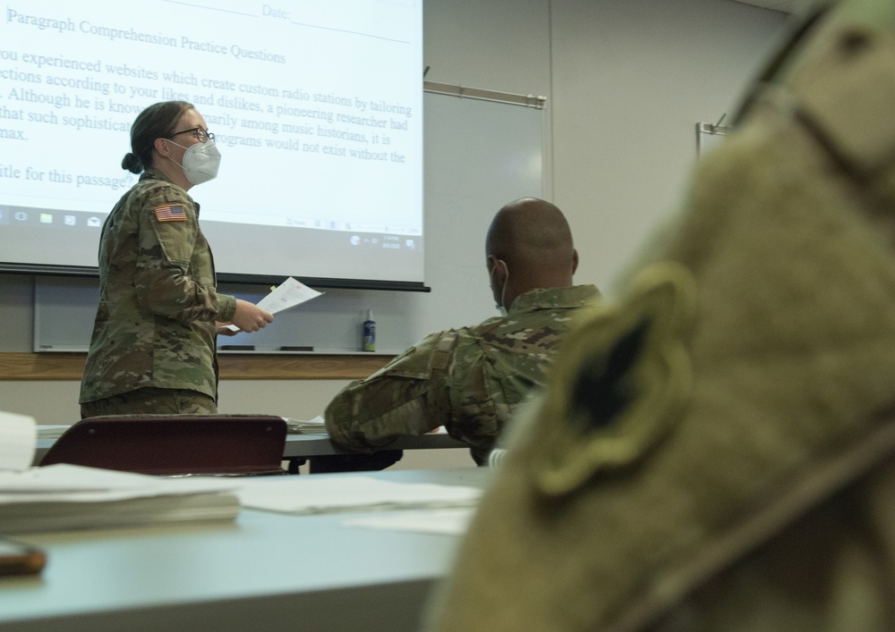 Connecticut Army National Guard Soldiers Participate in ASVAB Improvement Class