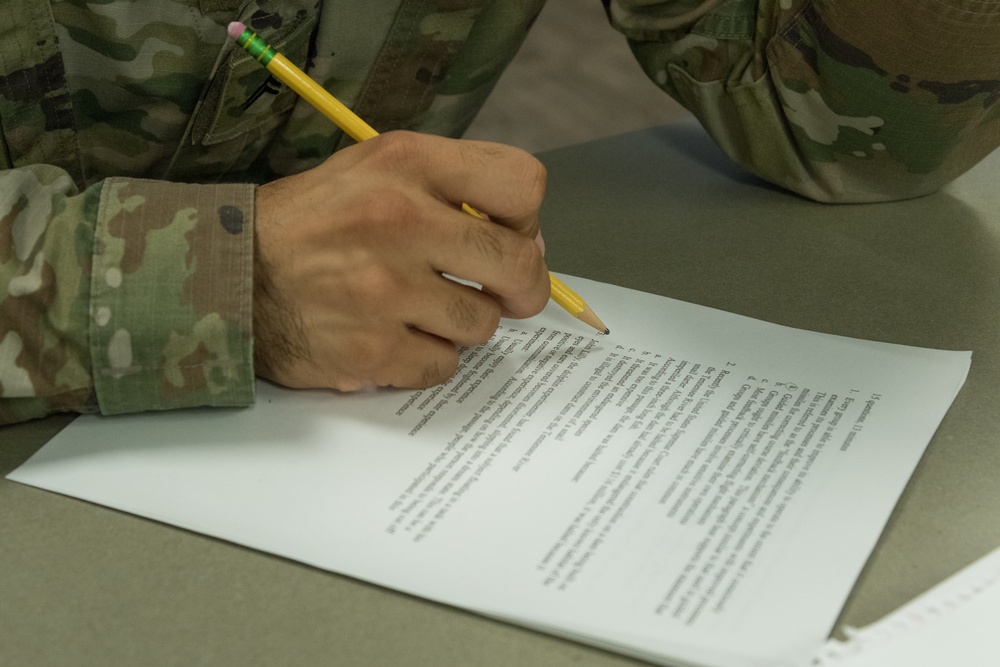 Connecticut Army National Guard Soldiers Participate in ASVAB Improvement Class