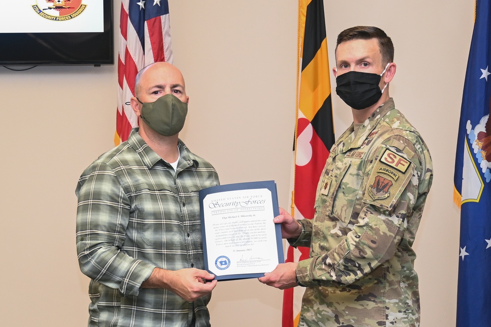 175th Security Forces Squadron Retirement Ceremony