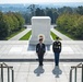 State Minister of Defense of Japan Nakayama Yasuhide Participates in a Public Wreath-Laying Ceremony at the Tomb of the Unknown Soldier