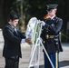 State Minister of Defense of Japan Nakayama Yasuhide Participates in a Public Wreath-Laying Ceremony at the Tomb of the Unknown Soldier