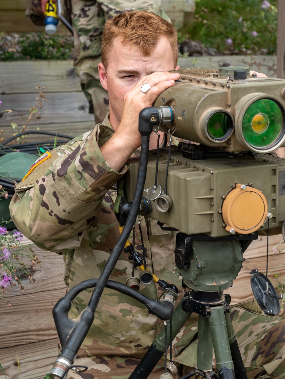 Fire support specialists process artillery targets at National All-Domain Warfighting Center