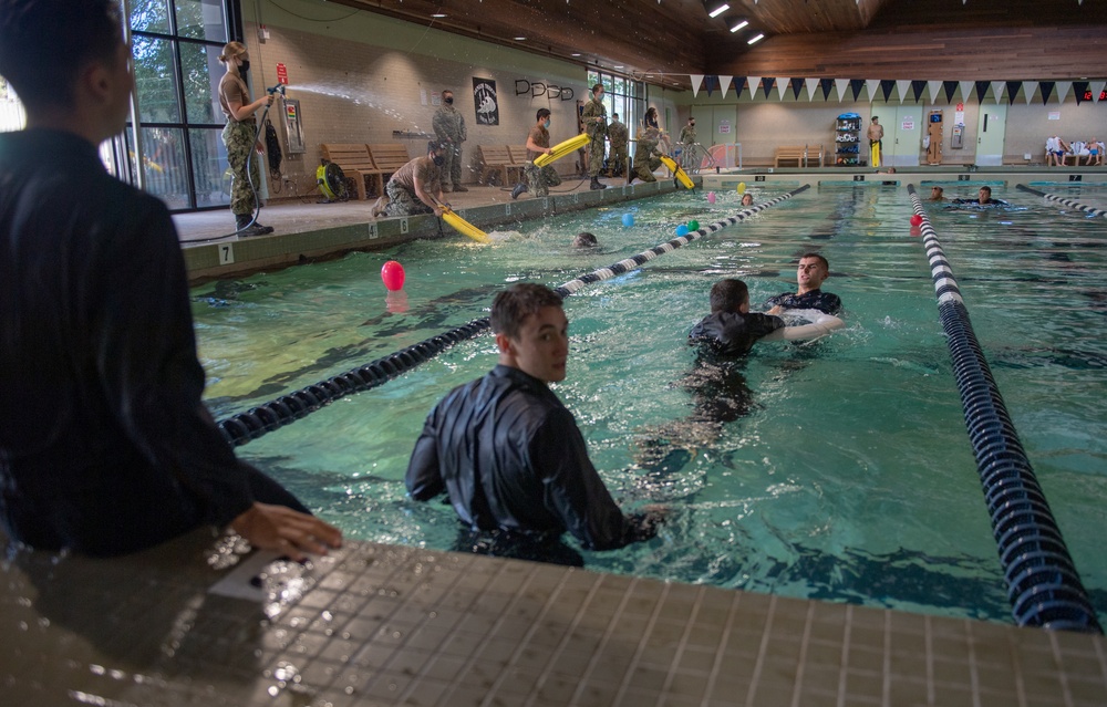 NROTC Midshipmen Complete Abandon Ship Training During Sea Trials 2021