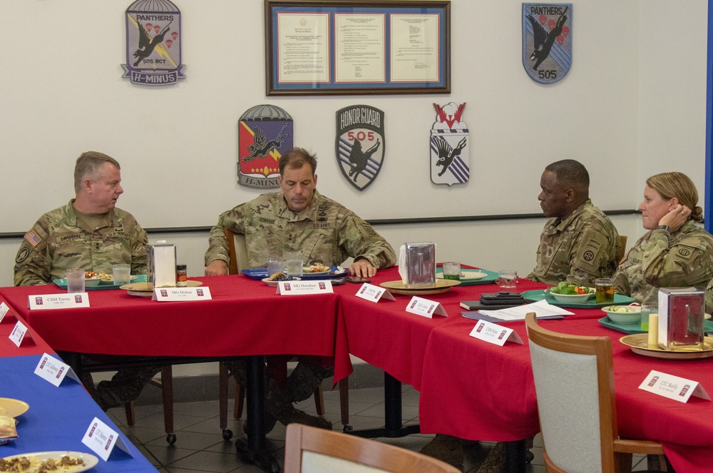 MG Mohan luncheon with 82nd Abn Div