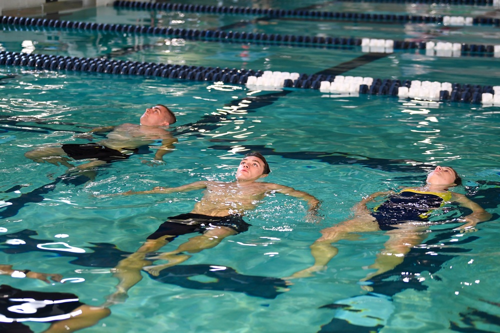 NROTC Midshipmen Complete Swim Qualifications During Sea Trials 2021