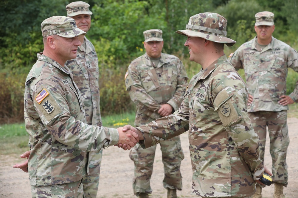 North Dakota Army National Guard Adjutant General and Senior Leaders visit ND Units at Camp Ripley