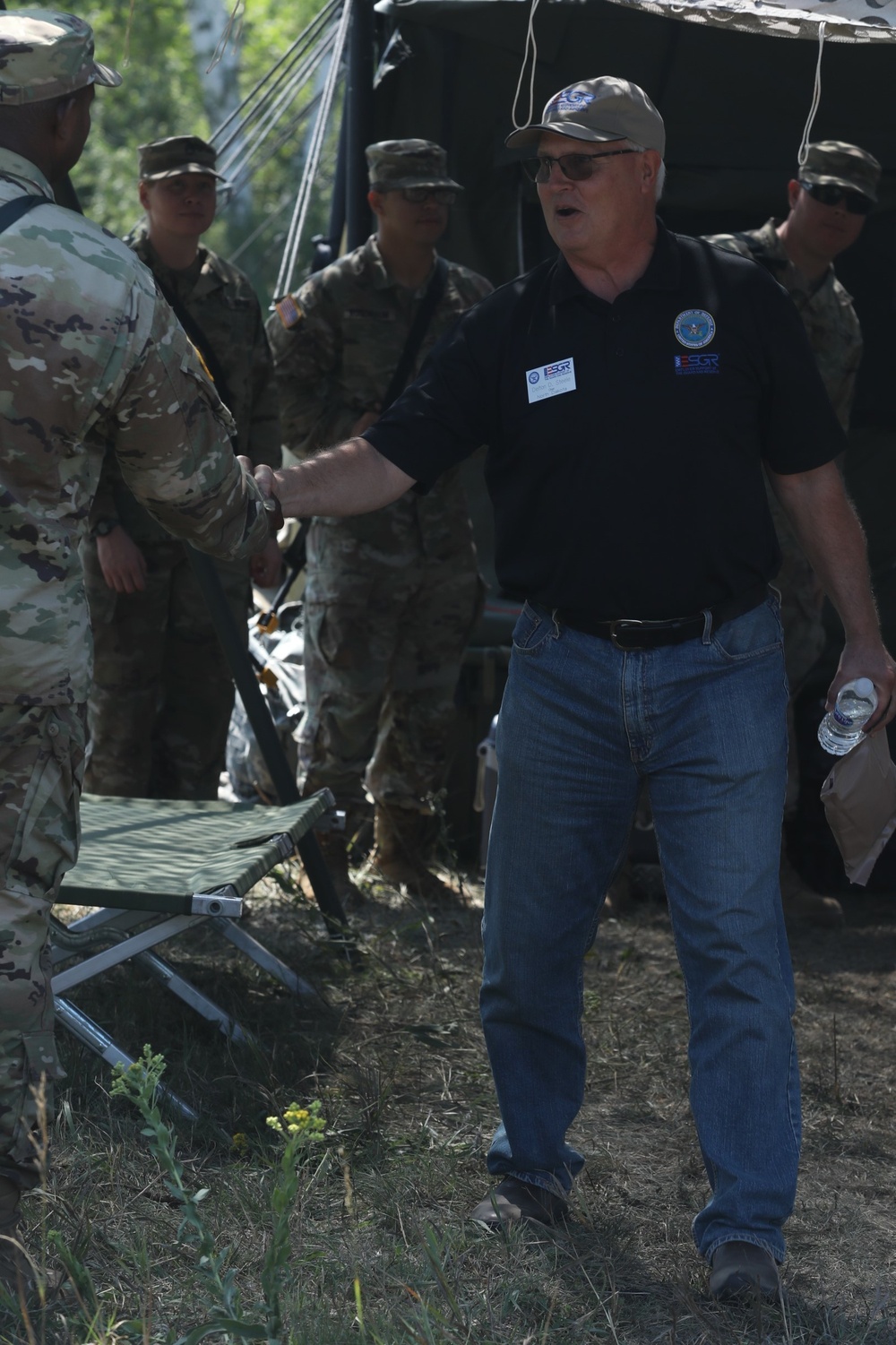 North Dakota Army National Guard Honorary Commander visits ND Units at Camp Ripley