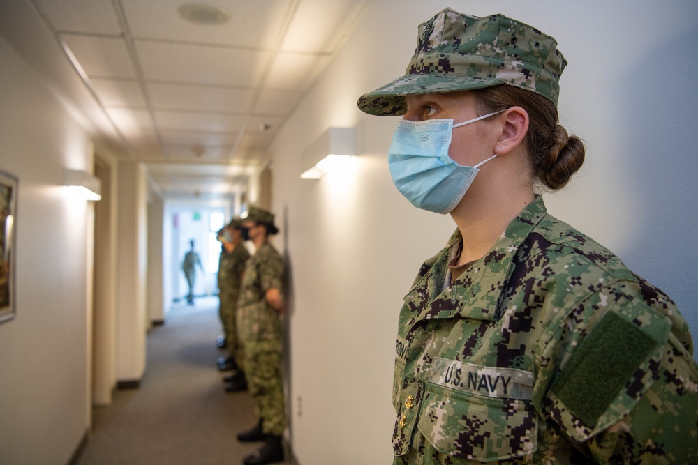 NROTC Midshipmen Complete Barracks Inspection During Sea Trials 2021