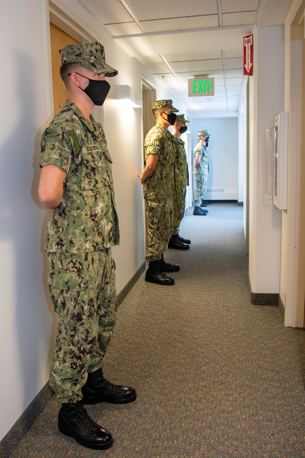 NROTC Midshipmen Complete Barracks Inspection During Sea Trials 2021