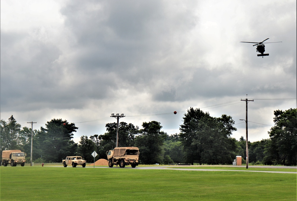 July 2021 training operations for Pershing Strike '21 exercise at Fort McCoy