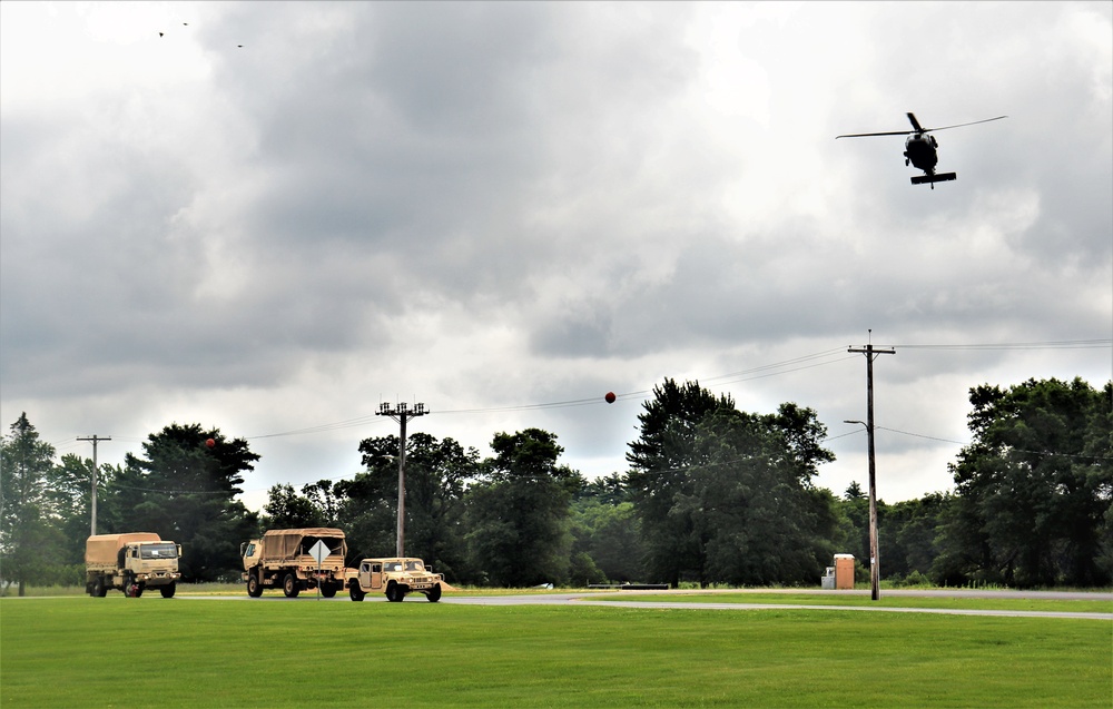 July 2021 training operations for Pershing Strike '21 exercise at Fort McCoy