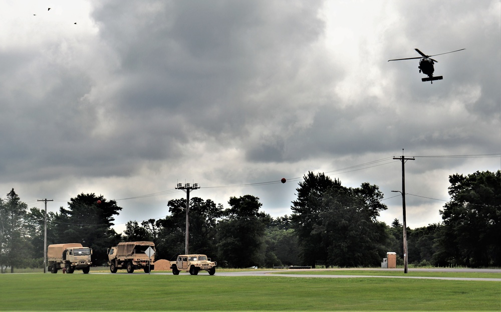 July 2021 training operations for Pershing Strike '21 exercise at Fort McCoy