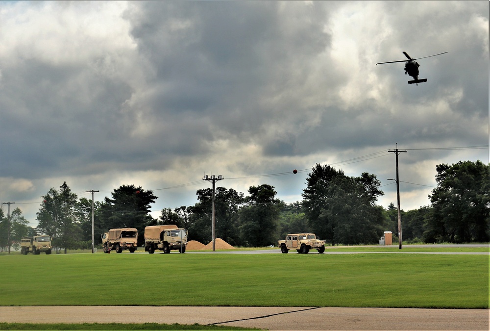 July 2021 training operations for Pershing Strike '21 exercise at Fort McCoy